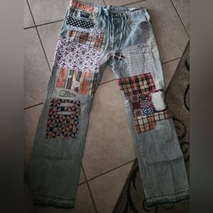 Mens MNML patchwork jeans